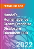 Handel's Homemade Ice Cream Franchise Disclosure Document FDD- Product Image