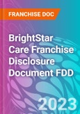 BrightStar Care Franchise Disclosure Document FDD- Product Image