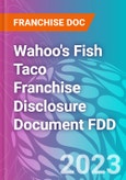 Wahoo's Fish Taco Franchise Disclosure Document FDD- Product Image