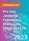 Pro One Janitorial Franchise Disclosure Document FDD - Product Thumbnail Image