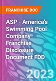 ASP - America's Swimming Pool Company Franchise Disclosure Document FDD- Product Image