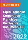 Gigi's Franchise Corporation Franchise Disclosure Document FDD- Product Image