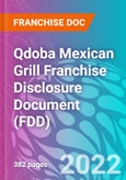 Qdoba Mexican Grill Franchise Disclosure Document (FDD)- Product Image