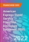 American Express Travel Service Franchise Disclosure Document (FDD) - Product Image
