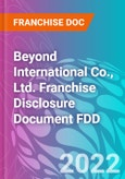 Beyond International Co., Ltd. Franchise Disclosure Document FDD- Product Image