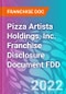 Pizza Artista Holdings, Inc. Franchise Disclosure Document FDD - Product Thumbnail Image