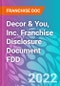 Decor & You, Inc. Franchise Disclosure Document FDD - Product Thumbnail Image
