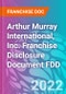 Arthur Murray International, Inc. Franchise Disclosure Document FDD - Product Thumbnail Image