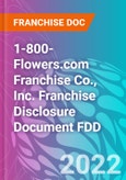 1-800-Flowers.com Franchise Co., Inc. Franchise Disclosure Document FDD- Product Image