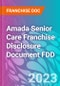 Amada Senior Care Franchise Disclosure Document FDD - Product Thumbnail Image