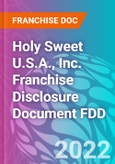 Holy Sweet U.S.A., Inc. Franchise Disclosure Document FDD- Product Image