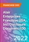 Alair Enterprises Franchise USA, Inc. Disclosure Document FDD - Product Thumbnail Image