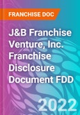 J&B Franchise Venture, Inc. Franchise Disclosure Document FDD- Product Image