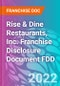 Rise & Dine Restaurants, Inc. Franchise Disclosure Document FDD - Product Thumbnail Image