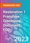 Restoration 1 Franchise Disclosure Document FDD - Product Thumbnail Image