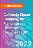California Closet Company, Inc. Franchise Disclosure Document FDD- Product Image