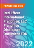 Red Effect International Franchise, LLC Franchise Disclosure Document FDD- Product Image