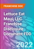 Lettuce Eat Maui, LLC Franchise Disclosure Document FDD- Product Image