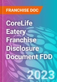 CoreLife Eatery Franchise Disclosure Document FDD- Product Image