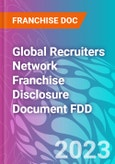 Global Recruiters Network Franchise Disclosure Document FDD- Product Image