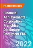 Financial Achievements Corporation Franchise Disclosure Document FDD- Product Image