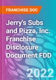 Jerry's Subs and Pizza, Inc. Franchise Disclosure Document FDD- Product Image