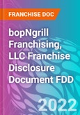 bopNgrill Franchising, LLC Franchise Disclosure Document FDD- Product Image