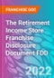 The Retirement Income Store Franchise Disclosure Document FDD - Product Thumbnail Image