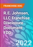 R.E. Johnsen, LLC Franchise Disclosure Document FDD- Product Image