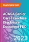 ACASA Senior Care Franchise Disclosure Document FDD - Product Thumbnail Image