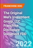 The Original Mel's Investment Group, LLC Franchise Disclosure Document FDD- Product Image