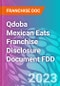 Qdoba Mexican Eats Franchise Disclosure Document FDD - Product Thumbnail Image