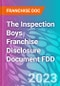 The Inspection Boys Franchise Disclosure Document FDD - Product Thumbnail Image