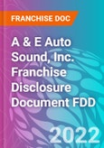 A & E Auto Sound, Inc. Franchise Disclosure Document FDD- Product Image