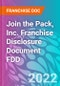 Join the Pack, Inc. Franchise Disclosure Document FDD - Product Thumbnail Image