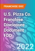 U.S. Pizza Co. Franchise Disclosure Document FDD- Product Image