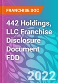 442 Holdings, LLC Franchise Disclosure Document FDD- Product Image