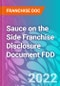Sauce on the Side Franchise Disclosure Document FDD - Product Thumbnail Image