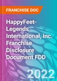 HappyFeet-Legends International, Inc. Franchise Disclosure Document FDD- Product Image