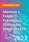 Mamoun s Falafel Franchise Disclosure Document FDD - Product Thumbnail Image