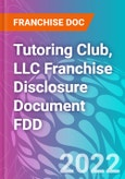 Tutoring Club, LLC Franchise Disclosure Document FDD- Product Image