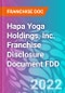 Hapa Yoga Holdings, Inc. Franchise Disclosure Document FDD - Product Thumbnail Image