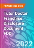 Tutor Doctor Franchise Disclosure Document FDD- Product Image