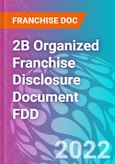 2B Organized Franchise Disclosure Document FDD- Product Image