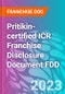 Pritikin-certified ICR Franchise Disclosure Document FDD - Product Thumbnail Image