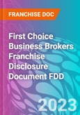 First Choice Business Brokers Franchise Disclosure Document FDD- Product Image
