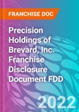 Precision Holdings of Brevard, Inc. Franchise Disclosure Document FDD- Product Image