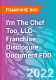 I'm The Chef Too, LLC Franchise Disclosure Document FDD- Product Image