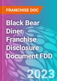 Black Bear Diner Franchise Disclosure Document FDD- Product Image