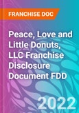Peace, Love and Little Donuts, LLC Franchise Disclosure Document FDD- Product Image